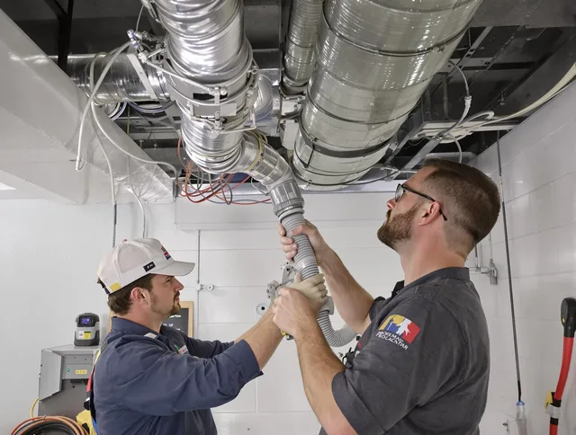 Scituate Air Duct Cleaning technician performing thorough AC duct cleaning in Scituate