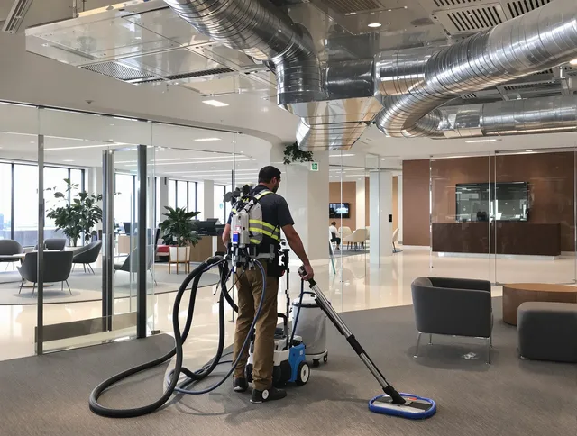 Commercial duct cleaning service by Scituate Air Duct Cleaning in Scituate