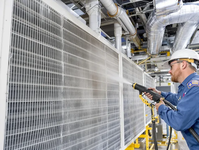 Professional commercial coil cleaning by Scituate Air Duct Cleaning in Scituate